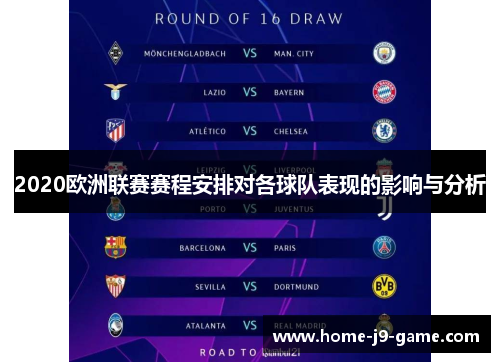 2020欧洲联赛赛程安排对各球队表现的影响与分析