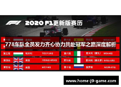 778车队全员发力齐心协力共赴冠军之路深度解析